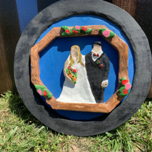 carved wedding picture