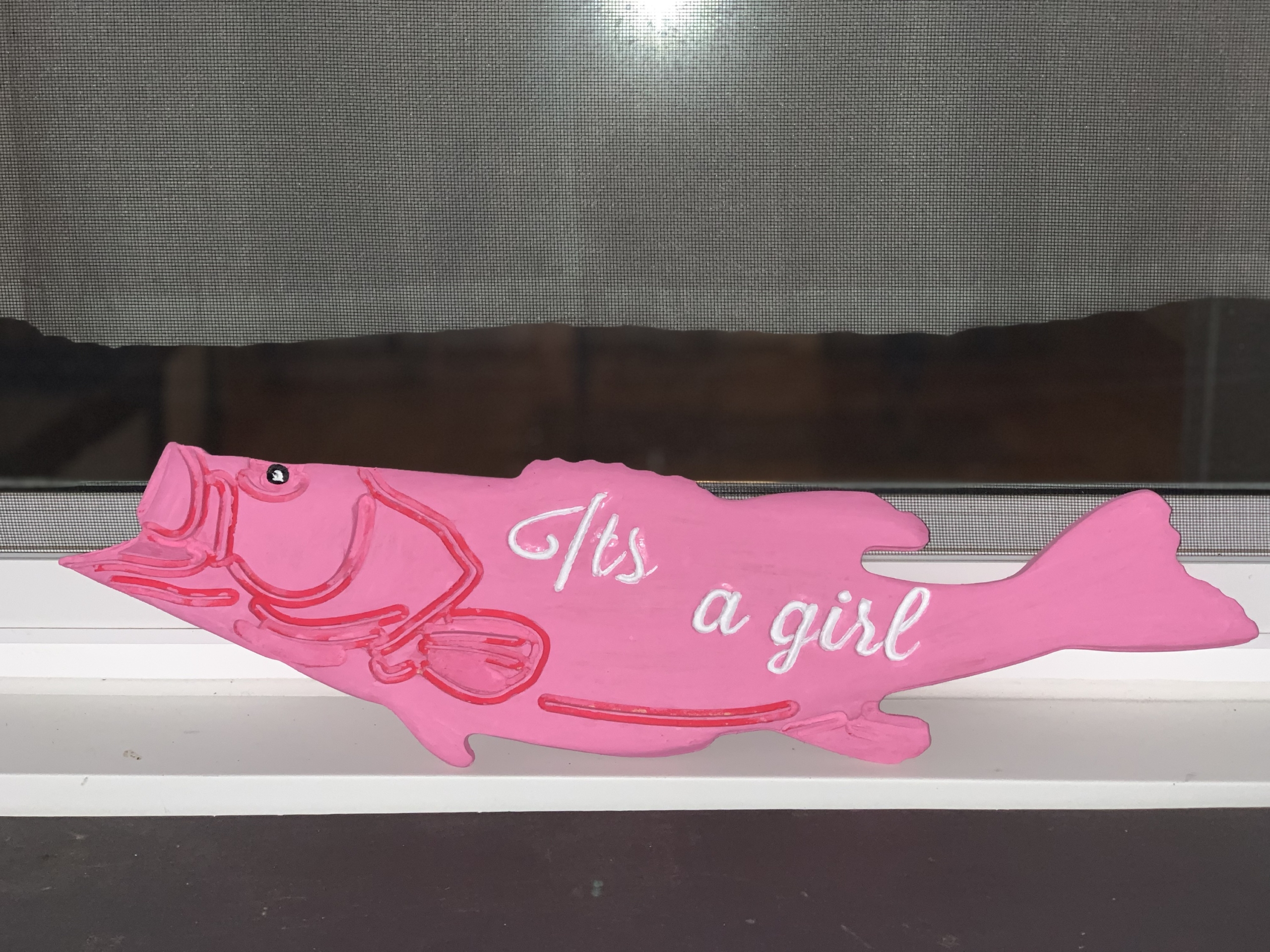 Gender Reveal Wooden Fish - Harpers Ferry Woodwork