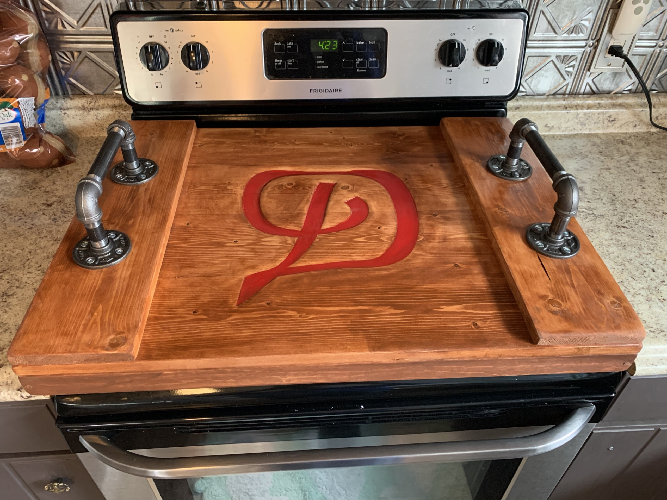 Wooden Stove Top Cover