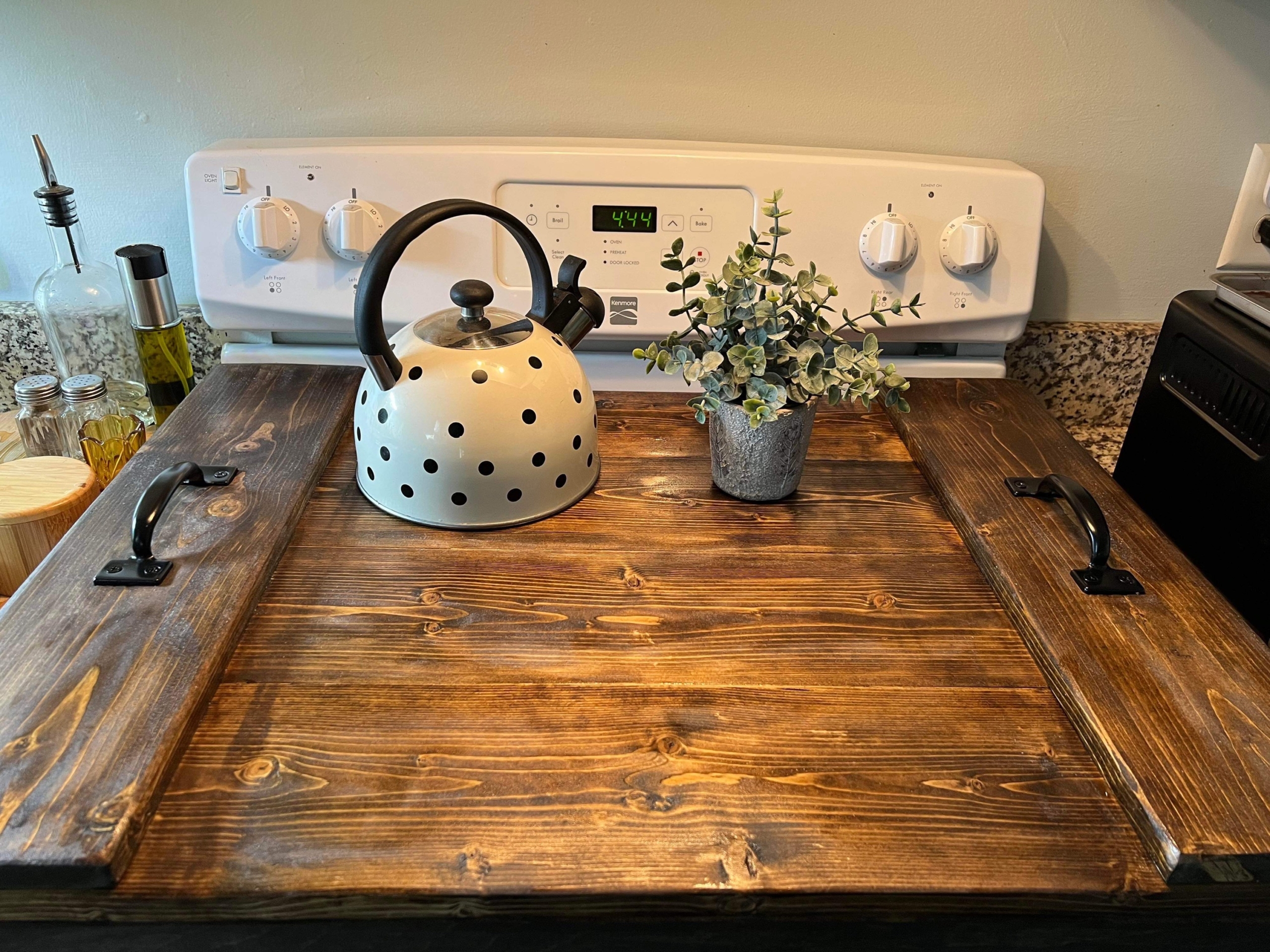 Wooden Stove Top Cover - Harpers Ferry Woodwork