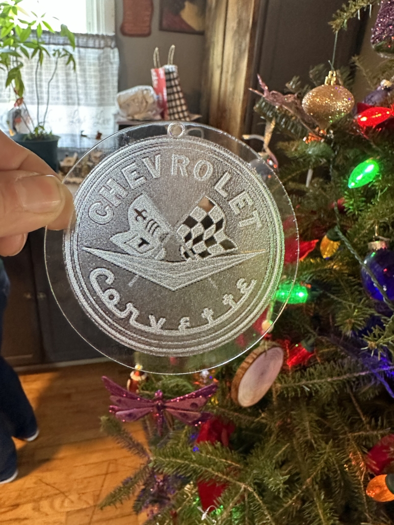 Acrylic Personalized Garage Ornament 2025, Custom Mechanic Shop Name, Car Guy Christmas Gift For Dad & Grandpa, Vintage Gas Pump Decor