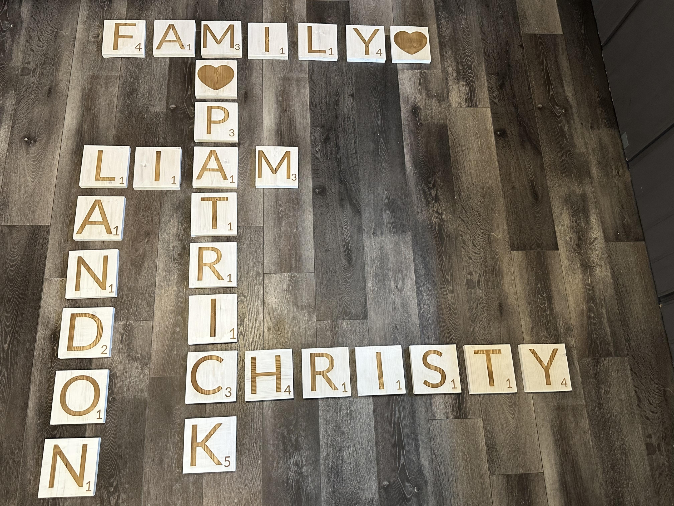 Personalized Scrabble Letter Wall Art – Handmade Wood Tiles (Price Per Tile)